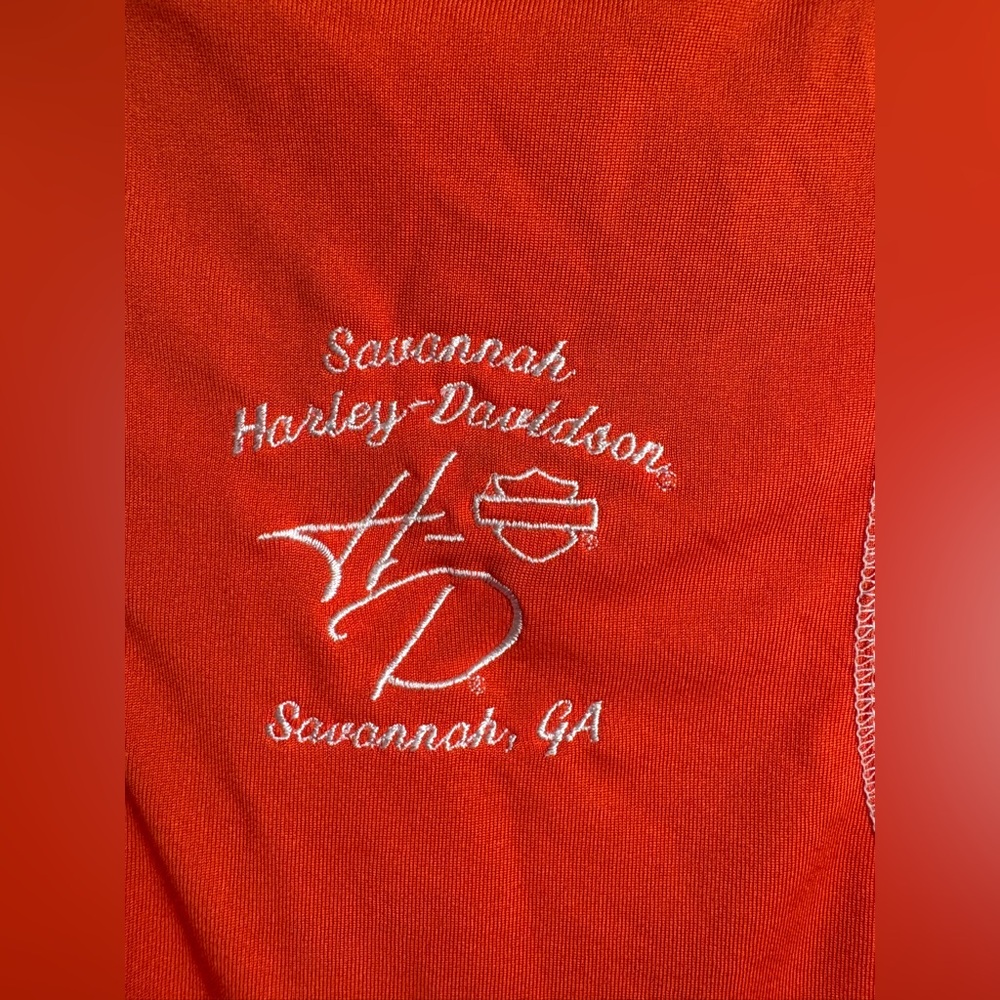 Harley-Davidson Bold Orange Tee with White Details #1445 - Picture 7 of 8